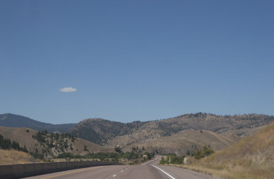 Mountains and rolling hills
