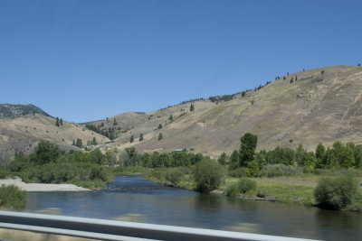 Clark Fork River and mountains