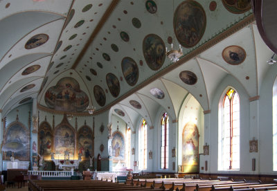 Lectern side of nave, window level