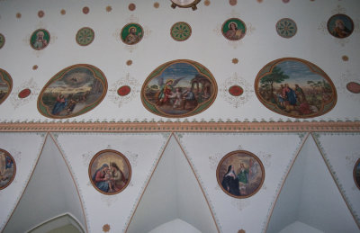 Clerestory murals - north side
