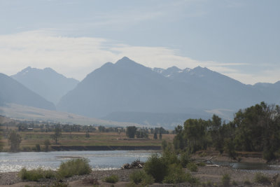 Paradise Valley: Gallatin Range and Yellowstone River