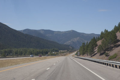Highway and mountains