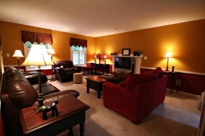 Living room after
