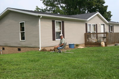 George at work