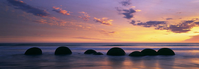 Sunrise, Moeraki Boulders, Otago, New Zealand