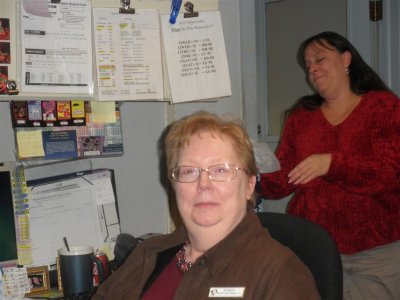 Barb pretending to be working