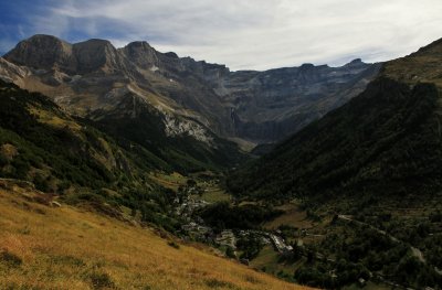 Gavarnie, surrounded by a glacial cirque.  