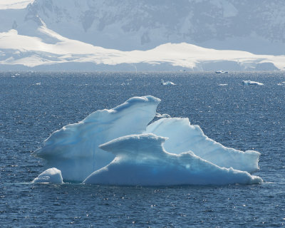 Backlit Iceberg on way to Cierva Cove