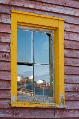 Fogo Island Window Reflection