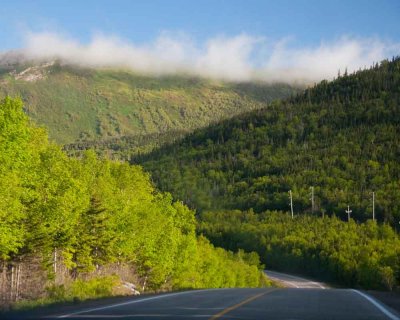 Driving into Gros Morne