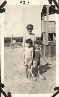 My great grandmother, aunt and uncles