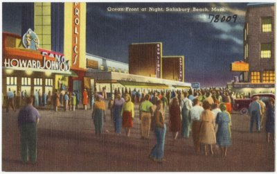 Ocean Front at Night, Salisbury Beach, MA