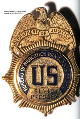 Elvis' BNDD badge