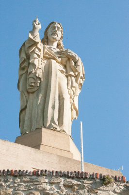 Statue of Christ on Top of Mt. Urgull