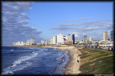 Looking north towards Tel Aviv