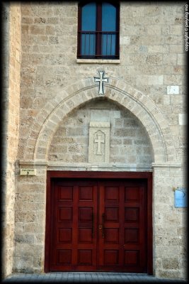 Church door in Jaffa