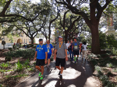 marathon finishers, savannah