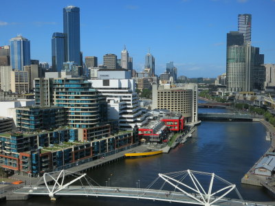 Melbourne view from Hilton south wharf
