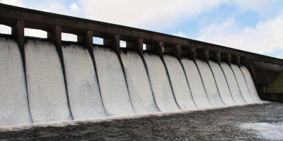 Carron Valley Reservoir spill-over