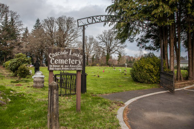 Cascade Locks Cemetery With Jim, Nov 27 2012