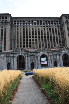 Detroit Central Train depot sits vacant just west of Downtown Detroit Michigan (33).JPG