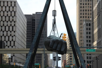 Memorial to Joe Lewis In Downtown Detroit Michigan (38).JPG