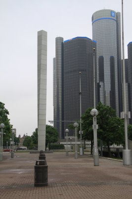 The Pylon Tower Sculpturer in Hart Plaza Downtown Detroit Michigan 5.JPG