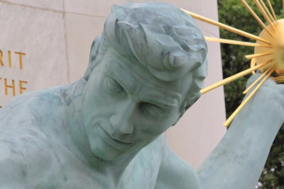 The Spirit of Detroit statue outside of the City - County Building in Downtown Detroit Michigan 20.JPG