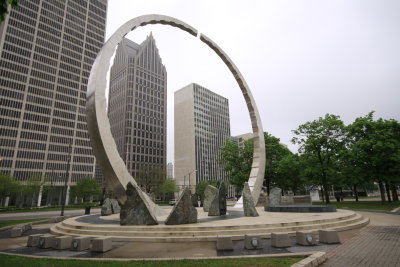 Transcending Wheel in Hart Plaza Downtown Detroit Michigan 20.JPG