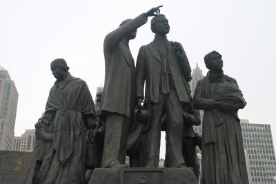 Underground Railroad Memorial in Hart Plaza in downtown Detroit Michigan 10.JPG