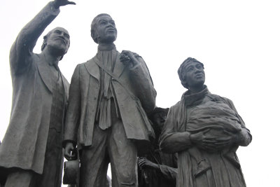 Underground Railroad Memorial in Hart Plaza in downtown Detroit Michigan 14.JPG