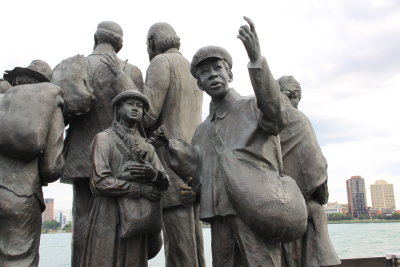 Underground Railroad Memorial in Hart Plaza in downtown Detroit Michigan 51.JPG