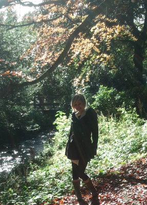 The gorgeous Jen in a beautiful setting