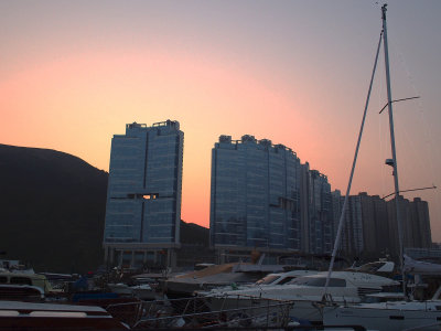 Sunset in the Typhoon Shelter