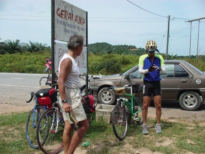 Rest stop at Sungai Ara