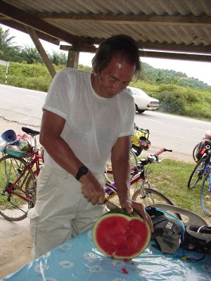 Michael the Koh busy at work feeding us