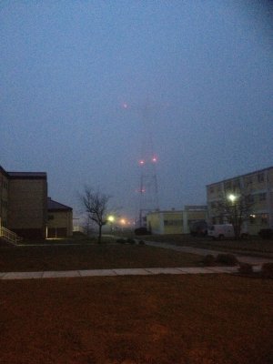 Fog Obscuring the 250' Tower