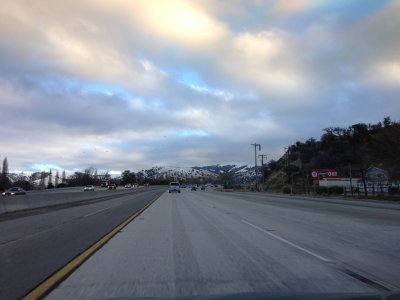 Snow in the mountains