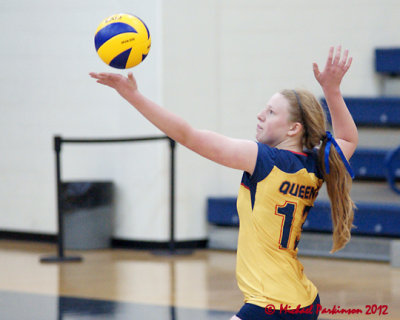 Queen's vs Cape Breton W-Volleyball 10-12-12