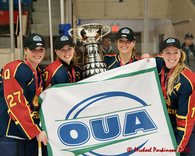 Queen's vs Western Women's OUA Hockey Championship 01-01-13