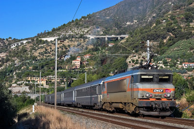 The BB22329 between Menton and Ventimiglia.