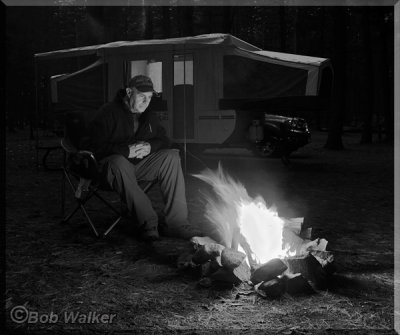 Night Camping Scene In Canada