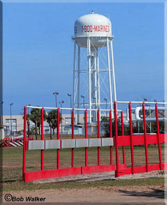 Water Tower In Background And Training Equipment In Foreground