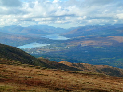Nevis -  Fort William & Loch Linnhe from the Top of Cable Car, Nevis Range