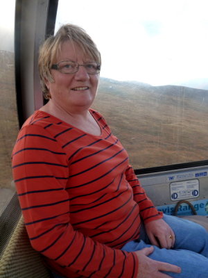 Nevis Range - Aonach Mor - Cable Car with Margaret