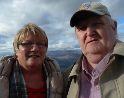Margaret & Robert - @ the top of Cable Car Nevis range, Fort William