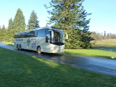 Blair Athol - Blair Castle - Lochs & Glens Coach leaving
