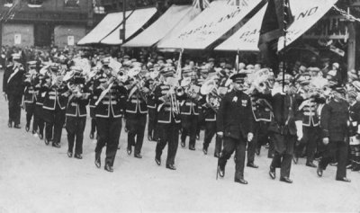 1945 - May 8th - Burton Citadel Band - VE Day - Marching into town
