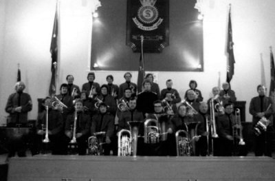 1979 - Burton Citadel Band in Festival Tunics @ Mosley Street Hall