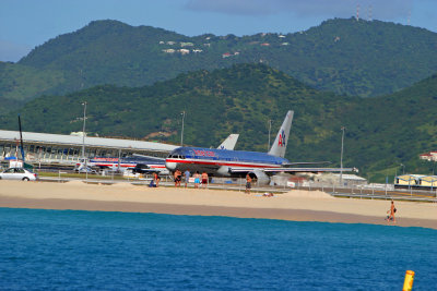 American Airlines Boeing 757 @ St Maarten, Netherlands Antilles